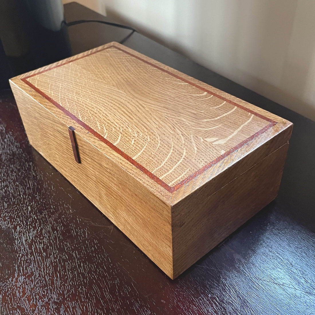 Oak keepsake box
