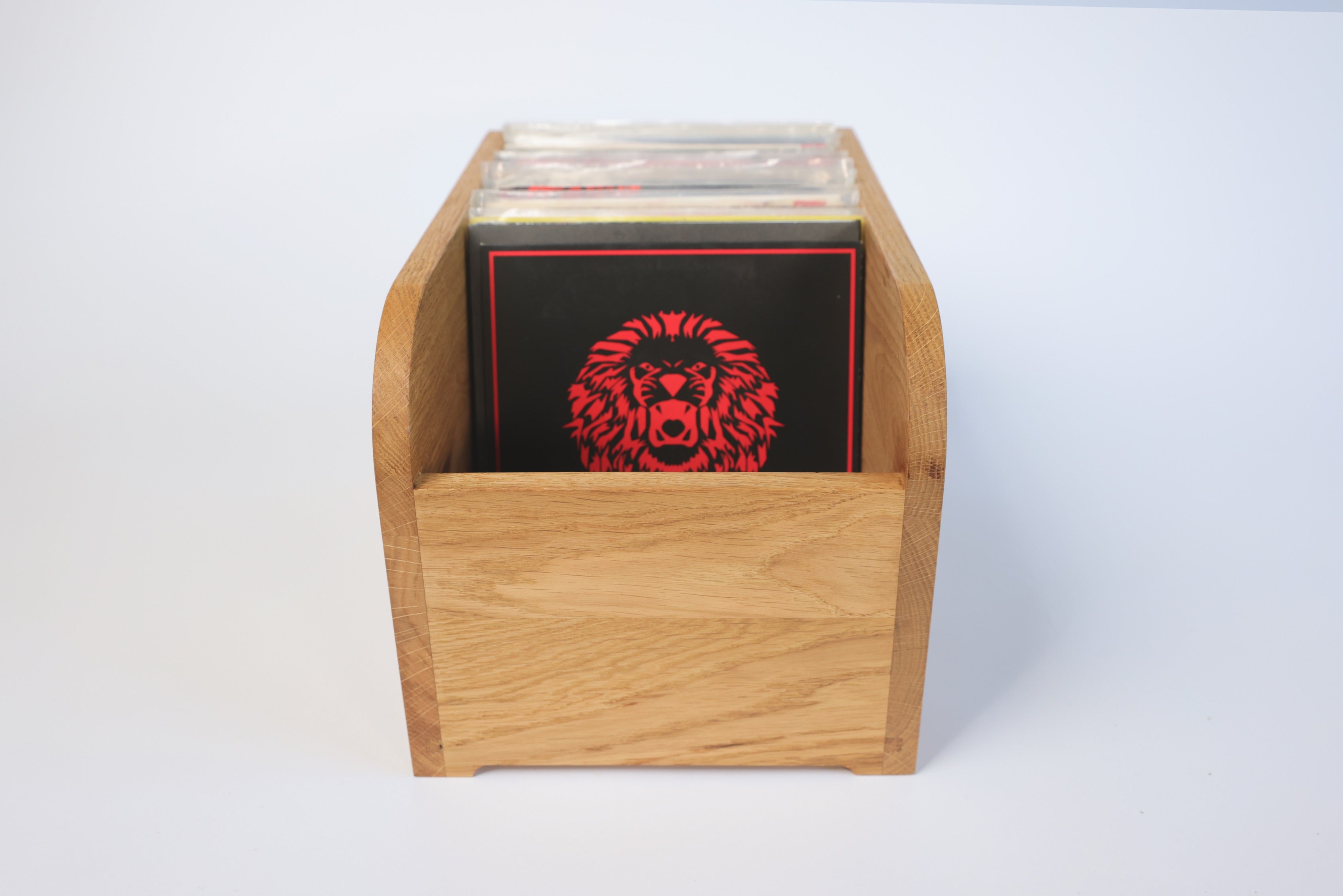 ☆廃盤☆ FACE RECORDS /７インチ WOOD BOX ハンドメイド Wooden Vinyl Record Box - Oiled Oak 7