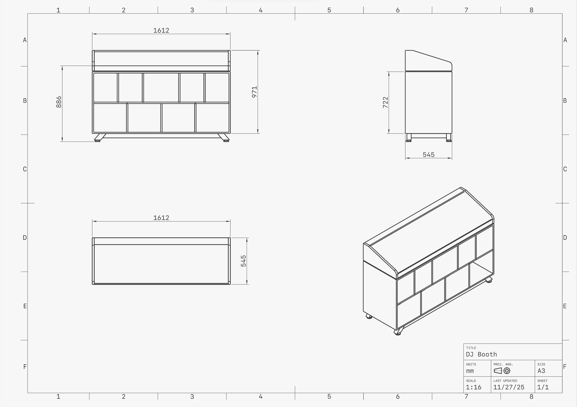 Oak DJ Booth — Handcrafted for Hi-Fi Enthusiasts & Vinyl-Loving DJs